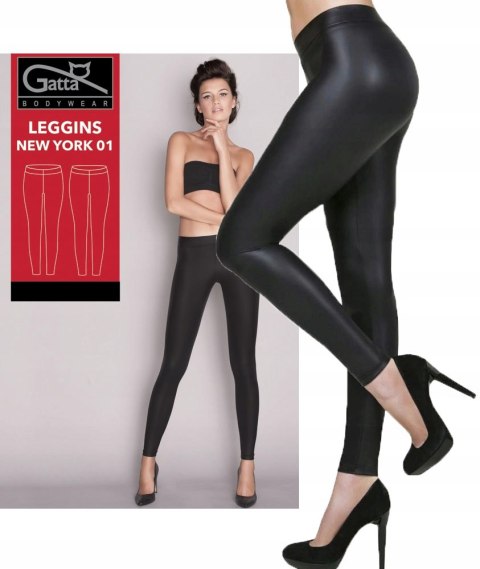 Gatta New York 01 LEGGINSY eco skóra CZARNY r. XL Gatta New York 01 LEGGINSY eco skóra CZARNY r. XL