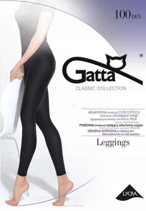 GATTA DAMSKIE LEGGINSY 100 DEN MIKROFIBRA r 2 GATTA DAMSKIE LEGGINSY 100 DEN MIKROFIBRA r 2