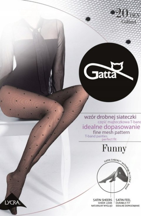GATTA FUNNY 05 rajstopy siateczka KROPKI - 3 M GATTA FUNNY 05 rajstopy siateczka KROPKI - 3 M