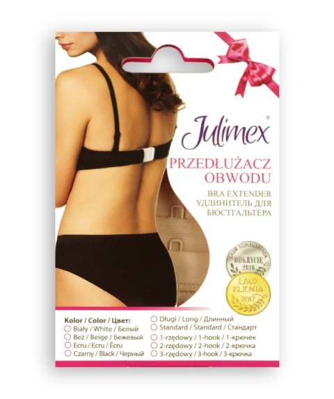 JULIMEX BA-03 LONG przedłużacz biustonosza 2-rzędy JULIMEX BA-03 LONG przedłużacz biustonosza 2-rzędy