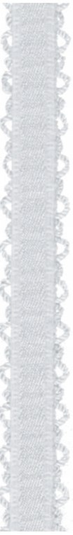JULIMEX RAMIĄCZKA RB-117 szer 10 mm BIAŁE AŻUROWY