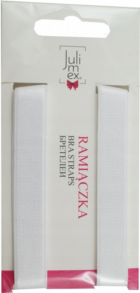 JULIMEX RAMIĄCZKA stanik RB-33 szer 10 mm BIAŁE JULIMEX RAMIĄCZKA stanik RB-33 szer 10 mm BIAŁE