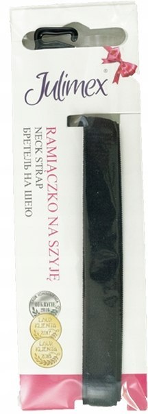 JULIMEX RAMIĄCZKO NA SZYJĘ RB-07 szer 10mm CZARNE JULIMEX RAMIĄCZKO NA SZYJĘ RB-07 szer 10mm CZARNE