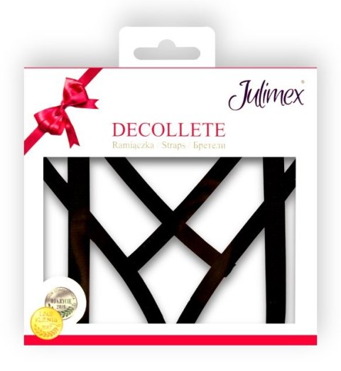 JULIMEX CROSS ramiączka szer 10mm DELOCATTE CZARNE JULIMEX CROSS ramiączka szer 10mm DELOCATTE CZARNE