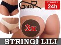 3szt. GATTA Majtki STRING LILI stringi - r. XL