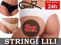 3szt. GATTA Majtki STRING LILI stringi - r. L