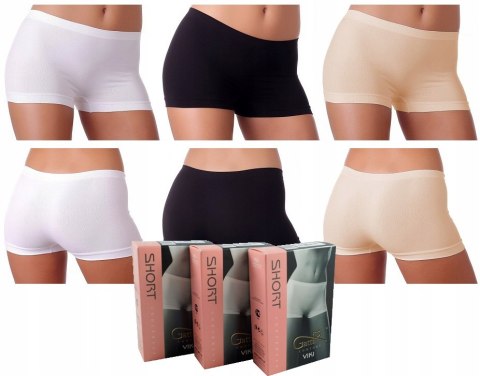3szt. GATTA Majtki SZORTY bezszwowe VIKI - r. XL 3szt. GATTA Majtki SZORTY bezszwowe VIKI - r. XL