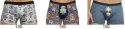 Bokserki Various Tattoo CORNETTE - 4 szt. XXL