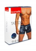 Bokserki Various Tattoo CORNETTE - 4 szt. XXL