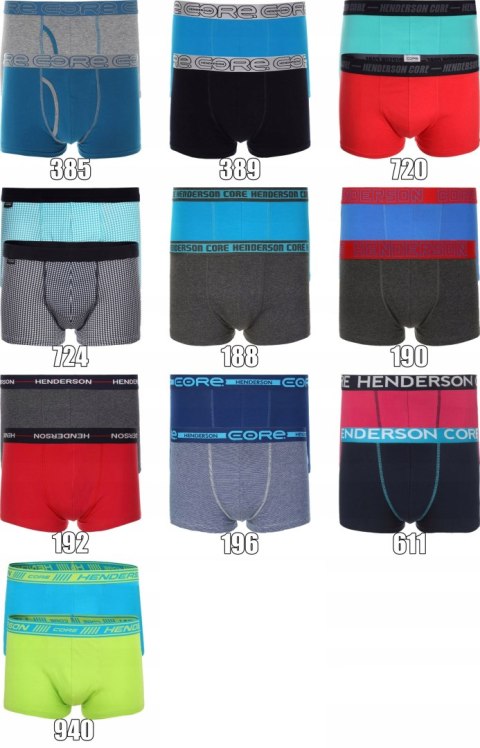 HENDERSON bokserki MĘSKIE bawełna+lycra 2pak r M HENDERSON bokserki MĘSKIE bawełna+lycra 2pak r M