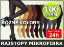 Rajstopy MIKROFIBRA 100 den KOLORY!!! ciepłe r 2