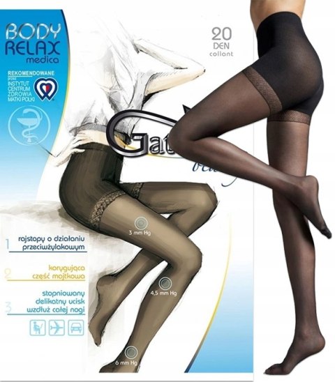 GATTA BODY RELAXMEDICA 20den rajstopy zdrowotne r2 GATTA BODY RELAXMEDICA 20den rajstopy zdrowotne r2