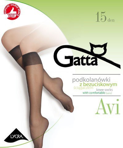 Podkolanówki BEZPALCOWE GATTA AVI 20 den 2pary Podkolanówki BEZPALCOWE GATTA AVI 20 den 2pary