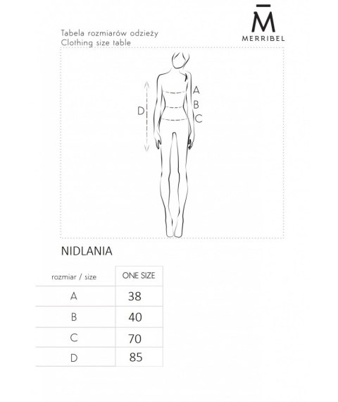 Merribel Sukienka Nidlania Coffe - ONE SIZE Merribel Sukienka Nidlania Coffe - ONE SIZE