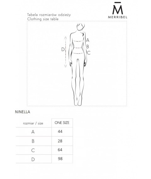 Merribel Sukienka Ninella Pink - ONE SIZE Merribel Sukienka Ninella Pink - ONE SIZE