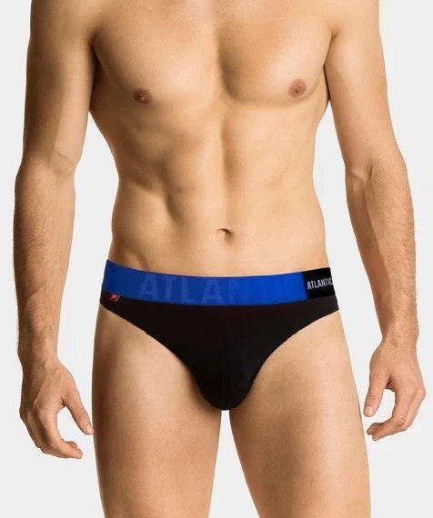 SLIPY ATLANTIC MP-1566 WL23 XL czarny - niebieski Atlantic SLIPY ATLANTIC MP-1566 WL23 XL czarny - niebieski Atlantic