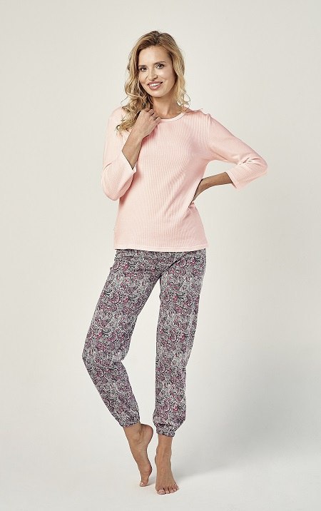 PIŻAMA TARO 2992 MELISSA AW24 L pudrowy róż Taro PIŻAMA TARO 2992 MELISSA AW24 L pudrowy róż Taro