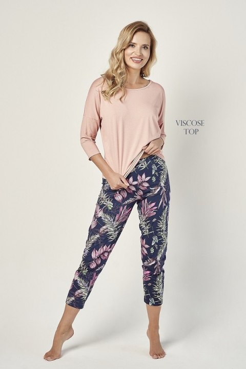 PIŻAMA TARO 3000 VIVIAN AW24 XL pudrowy róż Taro PIŻAMA TARO 3000 VIVIAN AW24 XL pudrowy róż Taro