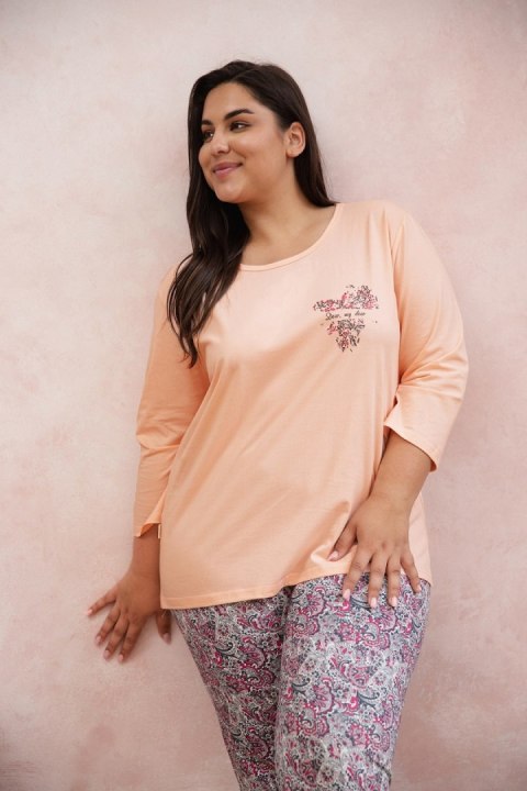 PIŻAMA TARO 3010 MELISSA AW24 XXL-3XL 3XL morelowy Taro PIŻAMA TARO 3010 MELISSA AW24 XXL-3XL 3XL morelowy Taro