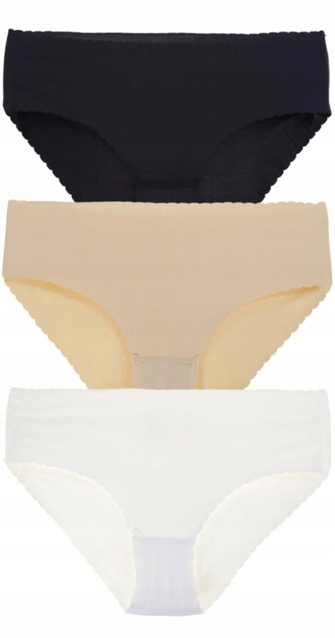 Figi damskie LASEROWO cięte majtki MORAJ 3-PAK XL Figi damskie LASEROWO cięte majtki MORAJ 3-PAK XL