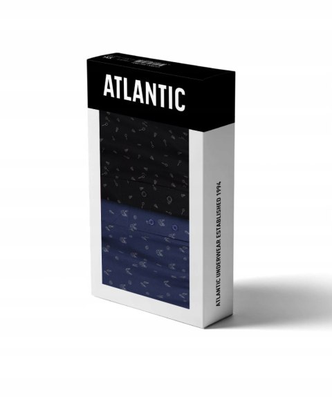 Bokserki męskie 2 PARY luźne ATLANTIC 2MBX-013 XXL Bokserki męskie 2 PARY luźne ATLANTIC 2MBX-013 XXL