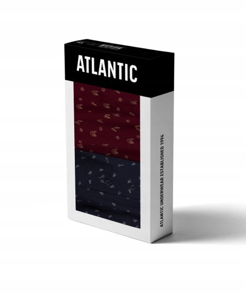 Bokserki męskie 2 PARY luźne ATLANTIC 2MBX-013 XXL Bokserki męskie 2 PARY luźne ATLANTIC 2MBX-013 XXL