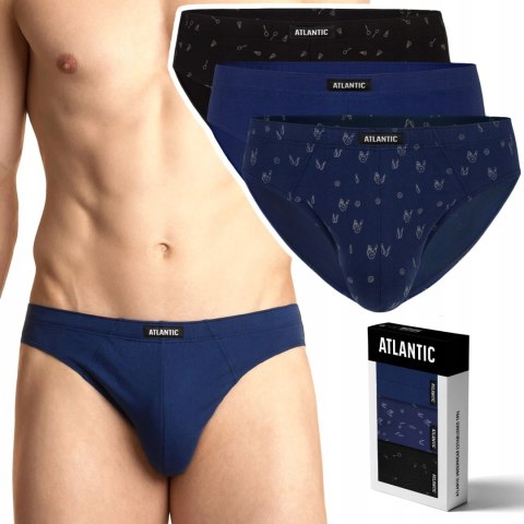 Slipy męskie 3-PAK majtki ATLANTIC 3MP-100 - XL Slipy męskie 3-PAK majtki ATLANTIC 3MP-100 - XL