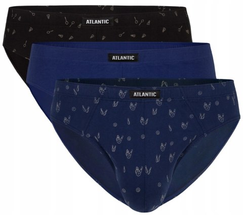 Slipy męskie 3-PAK majtki ATLANTIC 3MP-100 - XL Slipy męskie 3-PAK majtki ATLANTIC 3MP-100 - XL