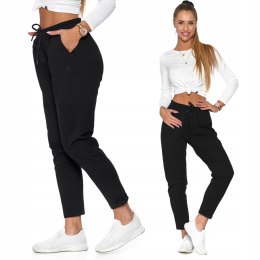 Spodnie dresowe damskie joggery DRESY MORAJ - XL