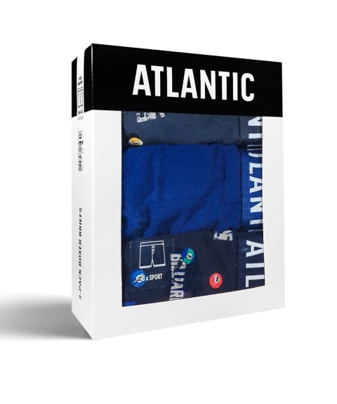 Bokserki męskie 3-PAK szorty ATLANTIC 3MH-011 - XL Bokserki męskie 3-PAK szorty ATLANTIC 3MH-011 - XL