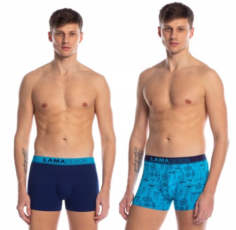 Bokserki Męskie Szorty 2 PARY Bawełniane LAMA - XL Bokserki Męskie Szorty 2 PARY Bawełniane LAMA - XL