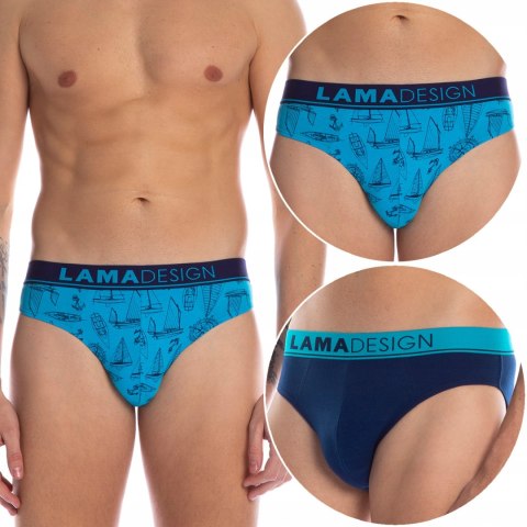 Slipy Męskie 2 PARY majtki bawełniane LAMA - XL Slipy Męskie 2 PARY majtki bawełniane LAMA - XL