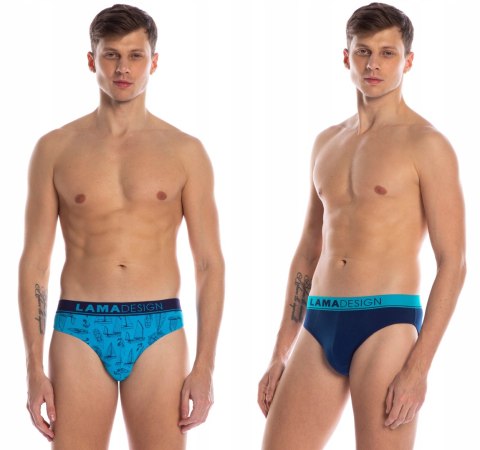 Slipy Męskie 2 PARY majtki bawełniane LAMA - XL Slipy Męskie 2 PARY majtki bawełniane LAMA - XL