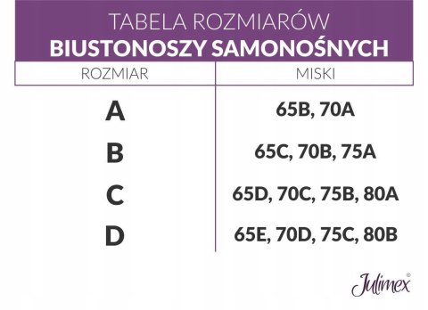 Biustonosz SAMONOŚNY PUSH-UP Julimex BS-02 r E Biustonosz SAMONOŚNY PUSH-UP Julimex BS-02 r E