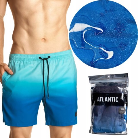Kąpielówki WODNY PRINT szorty plażowe ATLANTIC - L Kąpielówki WODNY PRINT szorty plażowe ATLANTIC - L