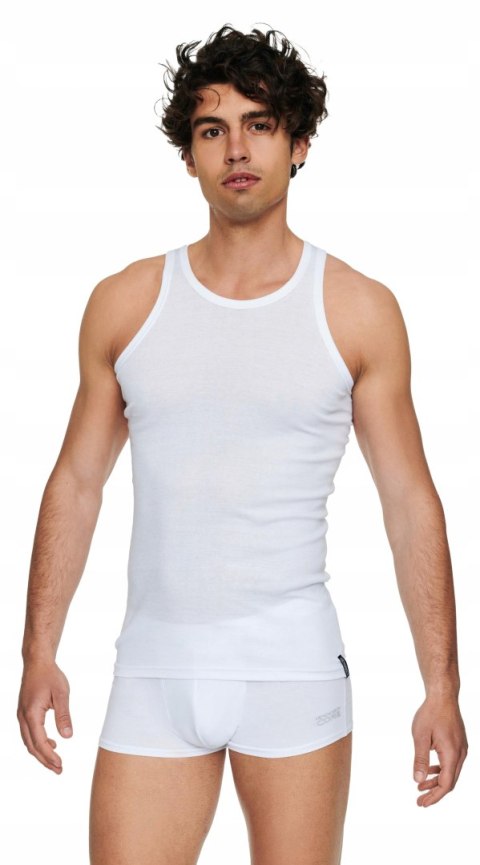 Podkoszulek męski biały HENDERSON ramiączka - XL Podkoszulek męski biały HENDERSON ramiączka - XL