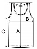 Podkoszulka męska bawełniana gładka ramiączka XXL