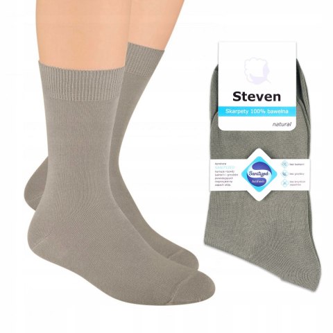 Skarpety męskie BAWEŁNIANE beż STEVEN 41-43 Skarpety męskie BAWEŁNIANE beż STEVEN 41-43