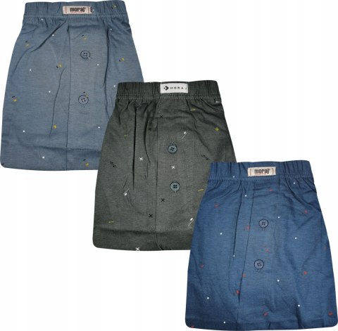 Bokserki męskie luźne MORAJ 3-PAK MIX WZORÓW - 3XL Bokserki męskie luźne MORAJ 3-PAK MIX WZORÓW - 3XL