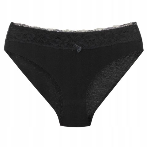 Figi damskie BAWEŁNIANE koronkowe 5 PAR MORAJ - XL Figi damskie BAWEŁNIANE koronkowe 5 PAR MORAJ - XL