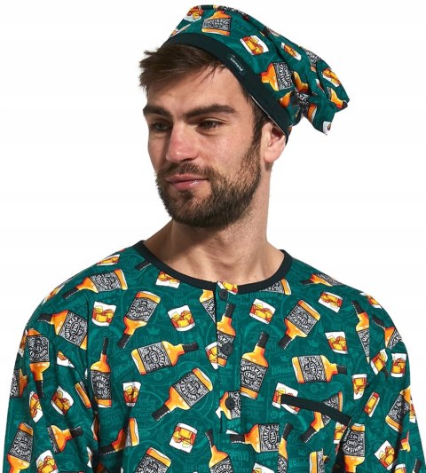 KOSZULA NOCNA MĘSKA Cornette + SZLAFMYCA - XXL KOSZULA NOCNA MĘSKA Cornette + SZLAFMYCA - XXL