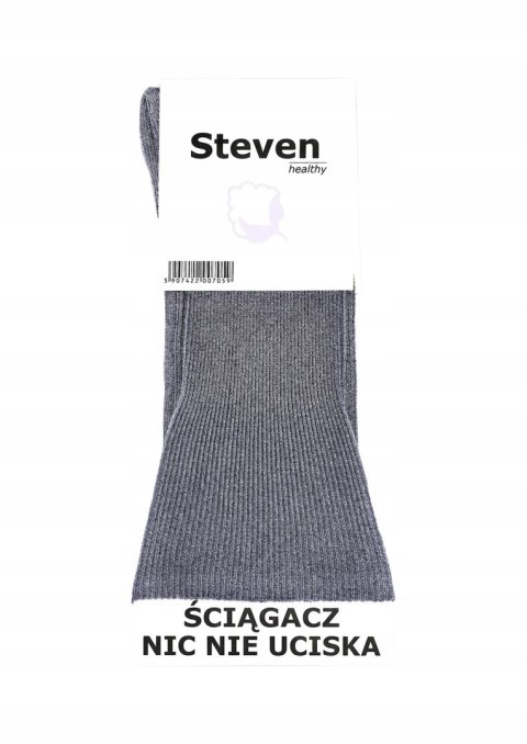 Skarpety BEZUCISKOWE szary melanż STEVEN 39-42 Skarpety BEZUCISKOWE szary melanż STEVEN 39-42