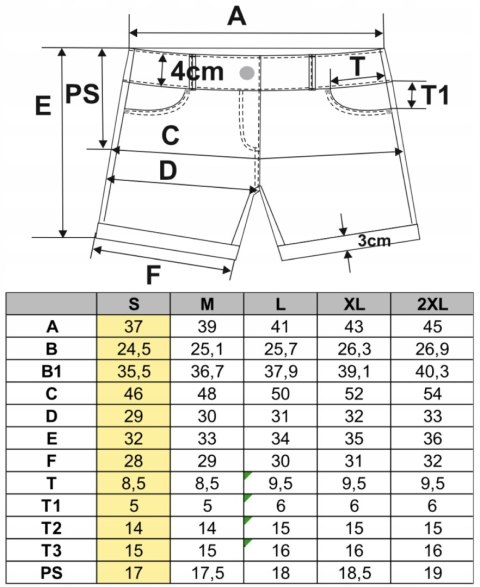 Szorty damskie jeansowe krótkie spodenki MORAJ - S Szorty damskie jeansowe krótkie spodenki MORAJ - S