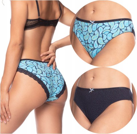 Majtki damskie 2-PAK figi bikini LAMA 1411BI - XL Majtki damskie 2-PAK figi bikini LAMA 1411BI - XL