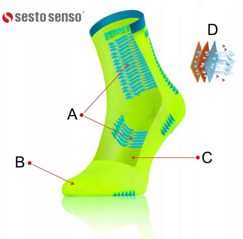 Skarpety sportowe oddychające SESTO SENSO - 35-38 Skarpety sportowe oddychające SESTO SENSO - 35-38