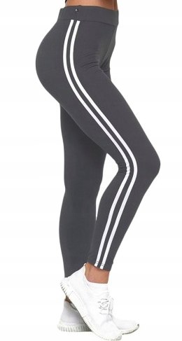 FIT Legginsy spodnie z lampasami getry MORAJ S/M