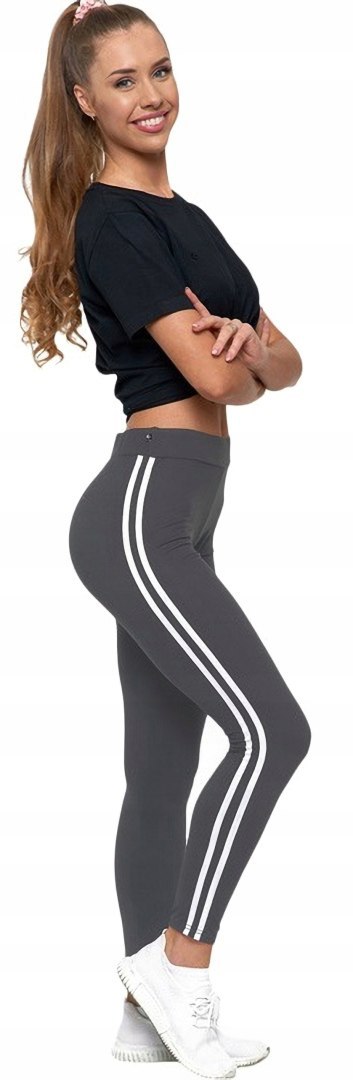 FIT Legginsy spodnie z lampasami getry MORAJ S/M FIT Legginsy spodnie z lampasami getry MORAJ S/M
