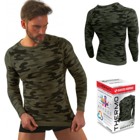 Koszulka męska TERMOAKTYWNA T-SHIRT militarny trekkingowy SESTO SENSO - XXL