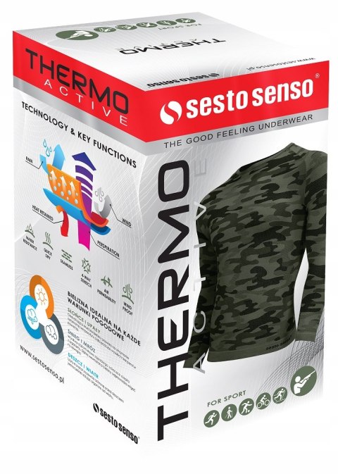 Koszulka męska TERMOAKTYWNA T-SHIRT militarny trekkingowy SESTO SENSO - XXL Koszulka męska TERMOAKTYWNA T-SHIRT militarny trekkingowy SESTO SENSO - XXL