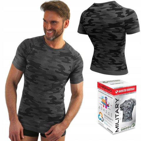 Koszulka męska TERMOAKTYWNA T-SHIRT militarny trekkingowy SESTO SENSO - S Koszulka męska TERMOAKTYWNA T-SHIRT militarny trekkingowy SESTO SENSO - S